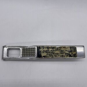 Vintage Brevettato Cast Aluminum Garlic Press Self Cleaning Made‎ in Italy